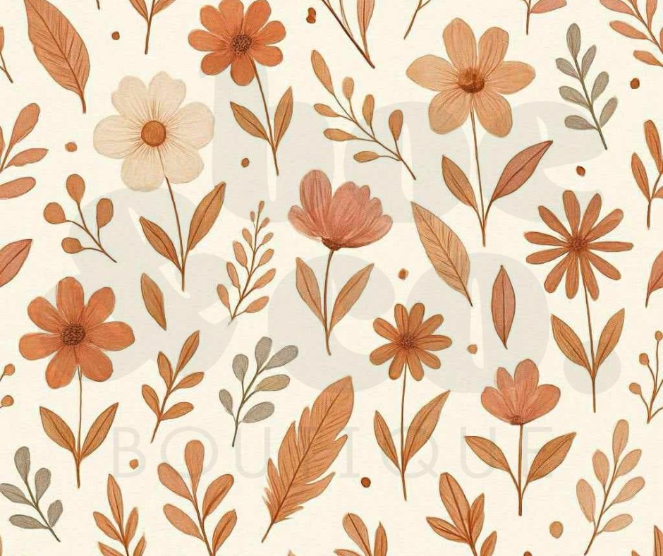 Boho Floral Plush
