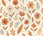 Boho Floral Plush